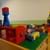 Bauecke mit Legosteinen im Kindergarten